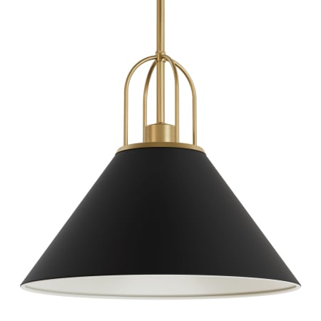 Hunter Carrington Isle 16" Wide Pendant Flat Matte Black