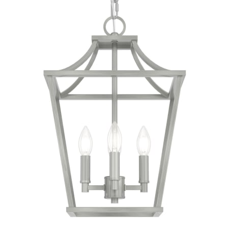 Hunter Laurel Ridge 4 Light 12" Wide Pendant Brushed Nickel