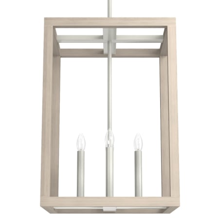 Hunter Squire Manor 4 Light 15" Wide Taper Candle Multi Light Pendant Brushed Nickel