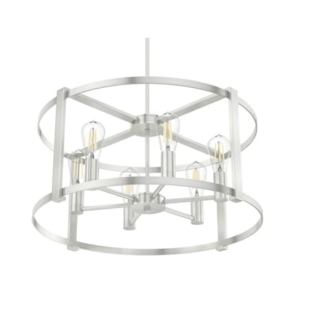 Hunter Astwood 6 Light 26" Wide Chandelier Brushed Nickel