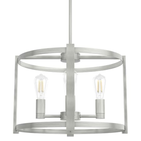 Hunter Astwood 4 Light 18" Wide LED Drum Chandelier Brushed Nickel