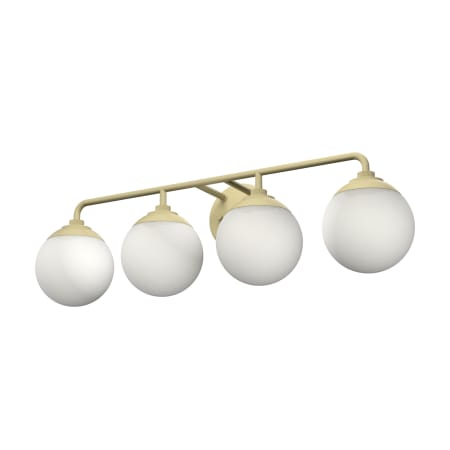 Hunter Hepburn 4 Light 30" Wide Smart Vanity Light Painted Modern Brass