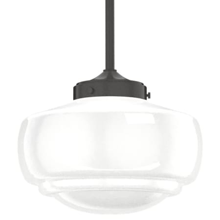 Hunter Saddle Creek 10" Wide Mini Pendant Noble Bronze / Cased White