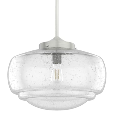 Hunter Saddle Creek 16" Wide Pendant Brushed Nickel / Seeded