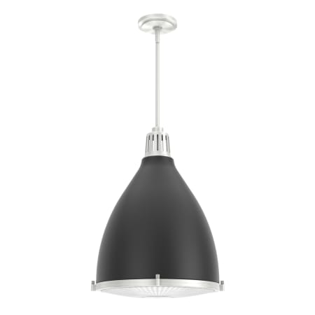 Hunter Bluff View 3 Light 16" Wide Pendant Flat Matte Black