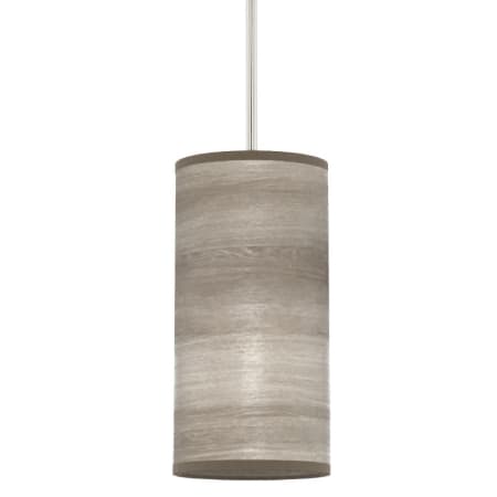 Hunter Solhaven 6" Wide Mini Pendant with Polystyrene and Paper Veneer Overlay Shade Light Gray Oak