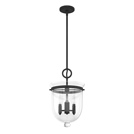 Hunter Belltown 3 Light 11" Wide LED Taper Candle Pendant Natural Iron