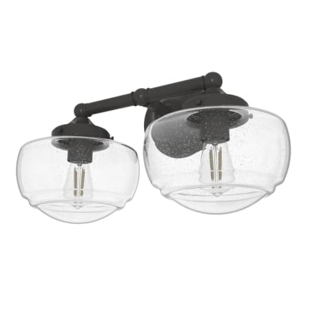 Hunter Saddle Creek 2 Light 17" Wide Vanity Light with Clear Glass Shades Noble Bronze