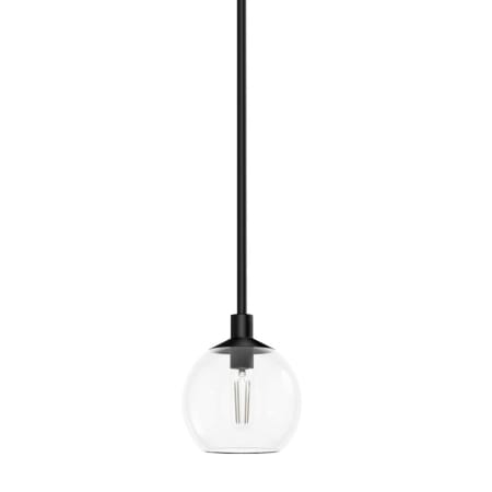 Hunter Xidane 6" Wide Mini Pendant Matte Black