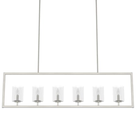Hunter Kerrison 6 Light 48" Wide Candle Style Chandelier Brushed Nickel