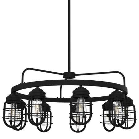 Hunter Starklake 9 Light 35" Wide Ring Chandelier Natural Iron