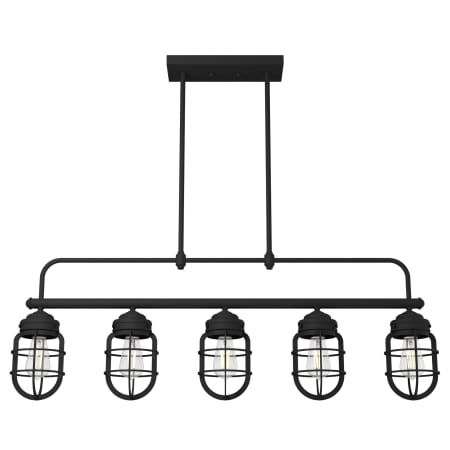 Hunter Starklake 5 Light 41" Wide Linear Chandelier Natural Iron
