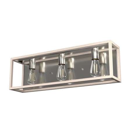 Hunter Squire Manor 3 Light 25" Wide Bathroom Vanity Light Brushed Nickel