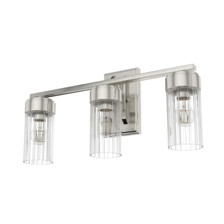 Hunter Gatz 3 Light 23" Wide Smart Vanity Light Brushed Nickel