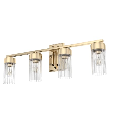 Hunter Gatz 4 Light 32" Wide Smart Vanity Light Alturas Gold