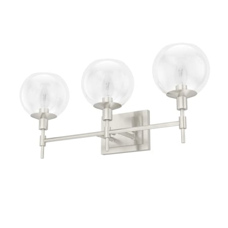 Hunter Xidane 3 Light 24" Wide Vanity Light Brushed Nickel