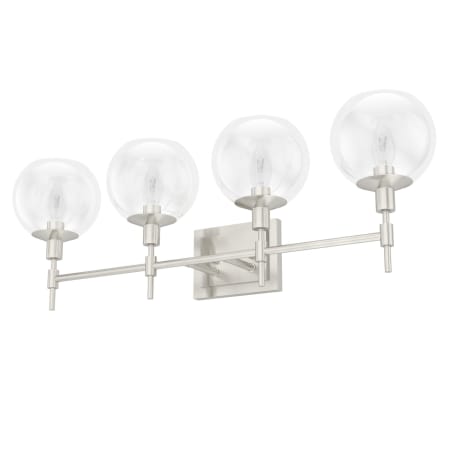 Hunter Xidane 4 Light 30" Wide Vanity Light Brushed Nickel