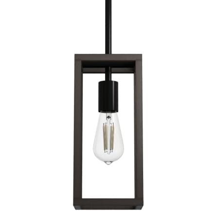 Hunter Squire Manor 5" Wide Mini Pendant Matte Black