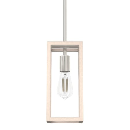 Hunter Squire Manor 5" Wide Mini Pendant Brushed Nickel