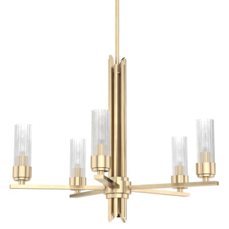 Hunter Gatz 5 Light 24" Wide Chandelier Alturas Gold