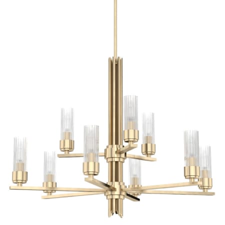 Hunter Gatz 9 Light 30" Wide Chandelier Alturas Gold