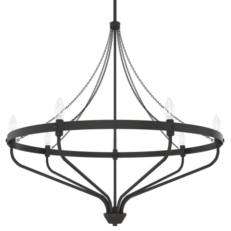Hunter Merlin 7 Light 30" Wide Taper Candle Style Chandelier Noble Bronze