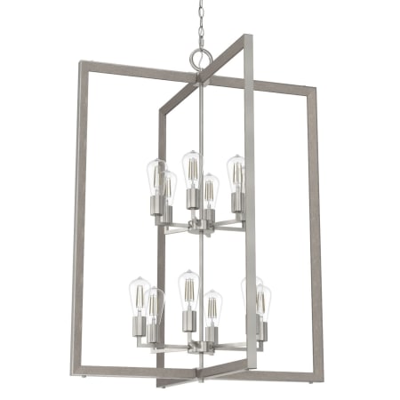 Hunter Woodburn 12 Light 31" Wide Chandelier Brushed Nickel
