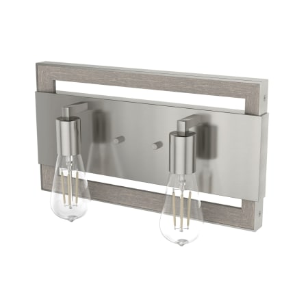 Hunter Woodburn 2 Light 16" Wide Vanity Light Brushed Nickel