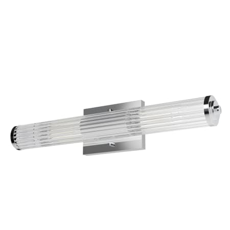 Hunter Holly Grove 24" Wide Bath Bar with Cylinder Shades Chrome