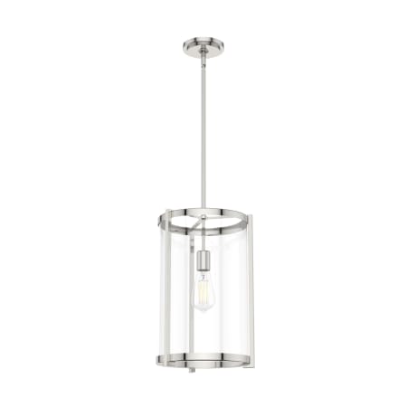 Hunter Astwood 12" Wide LED Pendant Polished Nickel