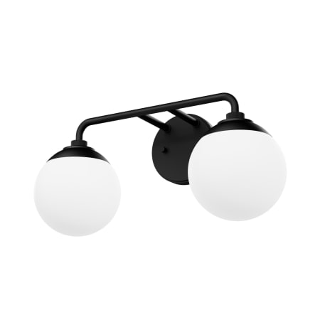 Hunter Hepburn 2 Light 18" Wide Smart Vanity Light Matte Black