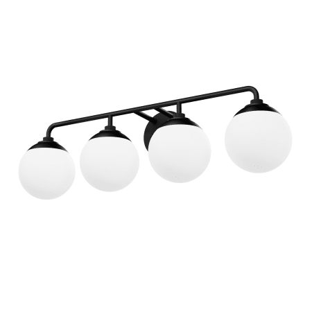 Hunter Hepburn 4 Light 30" Wide Smart Vanity Light Matte Black