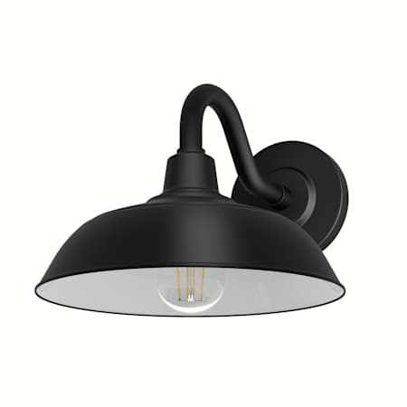 Hunter Mill Valley 8" Tall Outdoor Wall Sconce Matte Black