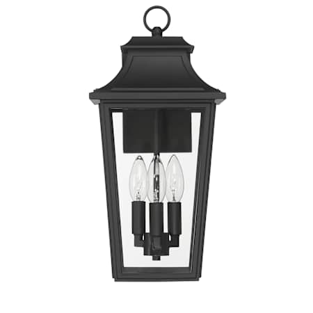 Hunter Spring Cove 3 Light 17" Tall Outdoor Wall Sconce Matte Black