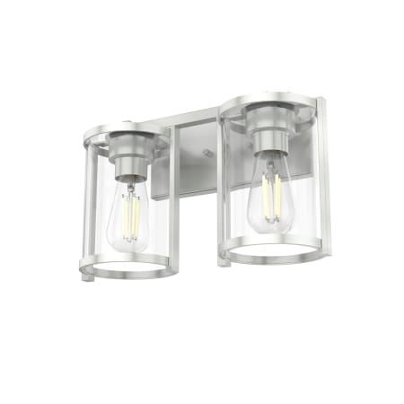 Hunter Astwood 2 Light Vanity Light Brushed Nickel