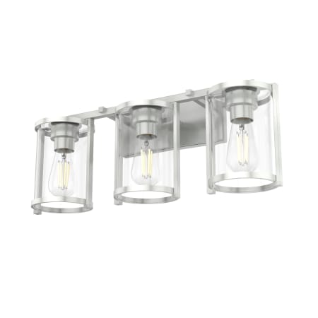 Hunter Astwood 3 Light Vanity Light Brushed Nickel