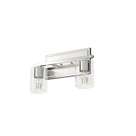 Hunter Kerrison 2 Light Vanity Light with Shades Brushed Nickel