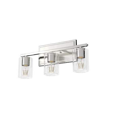 Hunter Kerrison 3 Light 6" Wide Vanity Light Brushed Nickel