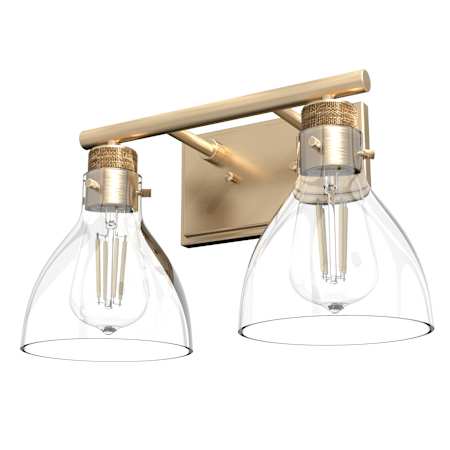 Hunter Van Nuys 2 Light 8" Wide Vanity Light Alturas Gold