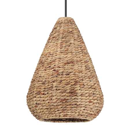 Hunter Cambria 3 Light 18" Wide Pendant Seagrass / Matte Black