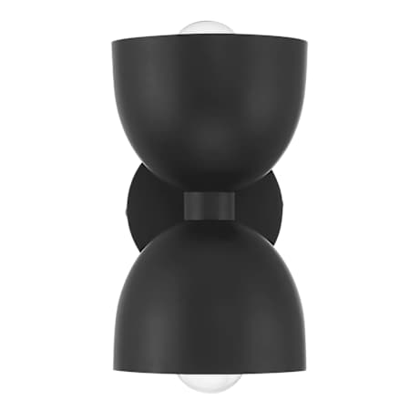 Hunter Erling 2 Light 10" Tall Wall Sconce Matte Black
