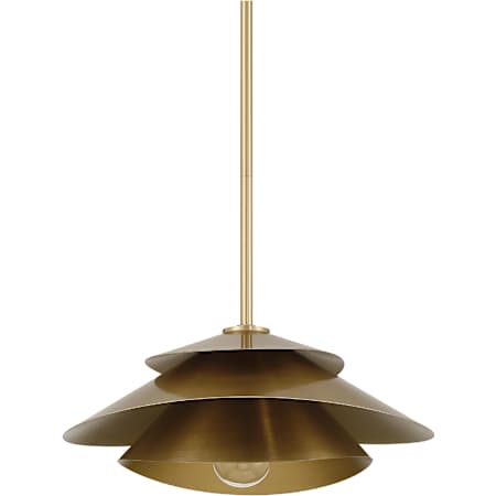 Hunter Hiro 15" Wide Pendant Alturas Gold