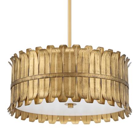 Hunter Valdaz 3 Light 18" Wide Pendant Brushed Luxe Gold