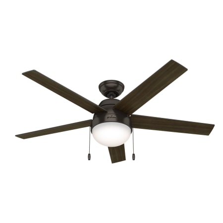 Hunter Anslee 52" 5 Blade LED Indoor Ceiling Fan Premier Bronze