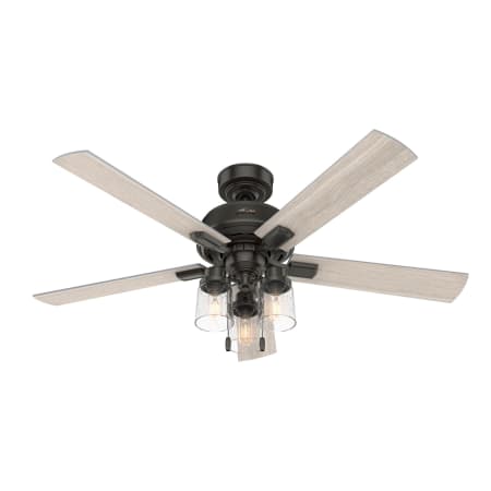 Hunter Hartland 52" 5 Blade LED Indoor Ceiling Fan Noble Bronze
