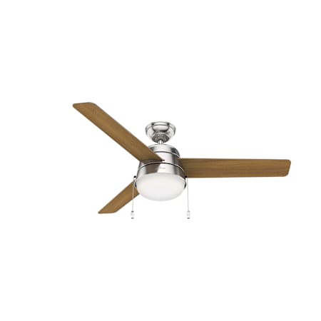 Hunter Aker 52" 3 Blade Indoor LED Ceiling Fan Brushed Nickel