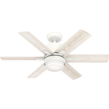 Hunter Radeon 44" 6 Blade Smart LED Indoor Ceiling Fan with Wall Control Matte White