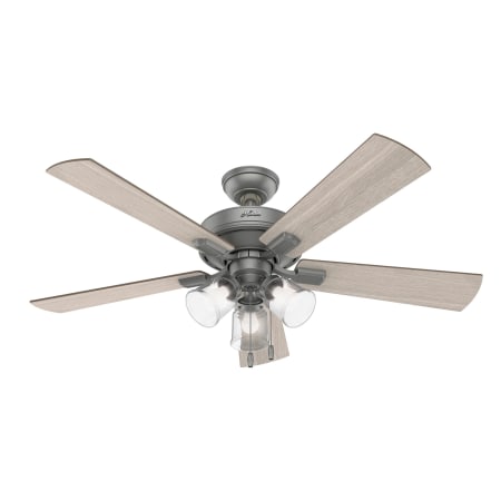 Hunter Crestfield 52" 5 Blade LED Indoor Ceiling Fan Matte Silver