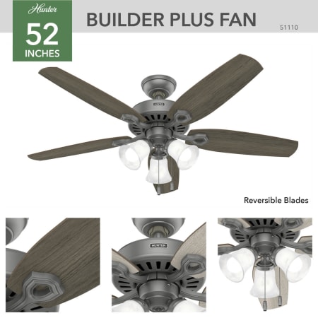 Hunter 51110 Builder Ceiling Fan Details