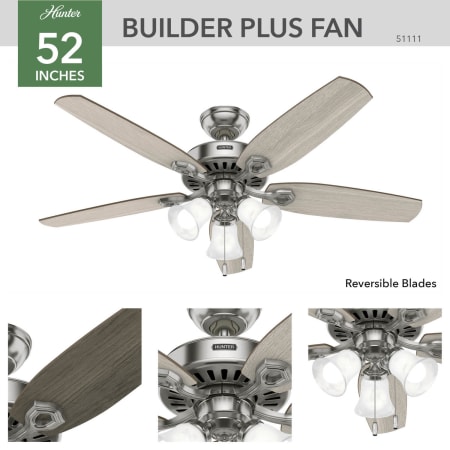 Hunter 51111 Builder Ceiling Fan Details